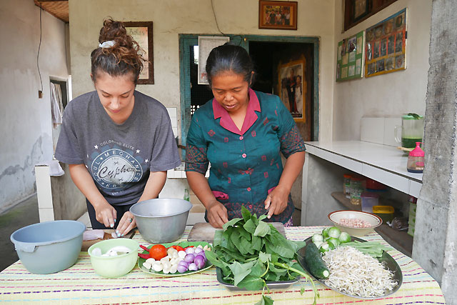 Cours de cuisine chez Made Bali