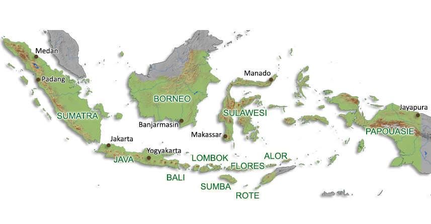 carte d'Indonésie