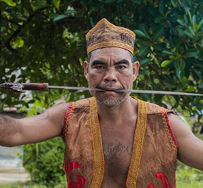 Dayak Bornéo Indonésie