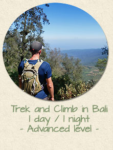 Trek and Climb 1 day 1 night Bali