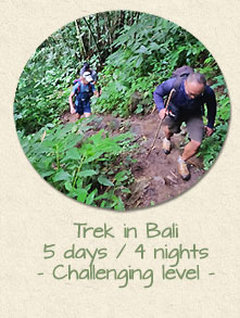 Trek 4 days Bali
